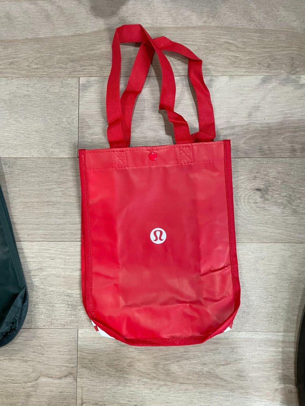 New Lululemon Red Solid Reusable Shopping Bag Tote Eco-Friendly